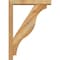 Ekena Millwork Funston Block Rough Sawn Bracket w/ Offset Brace, Western Red Cedar, 4"W x 20"D x 28"H BKT0402X20X28FST05RWR - alternate 2